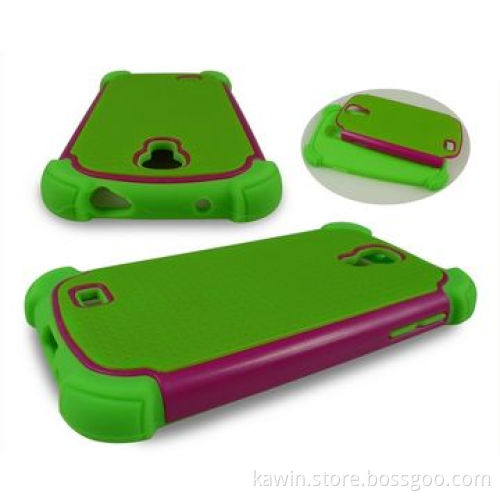 Triple Combo 3-in-1 TPU + PC + Silicone Cover for Samsung Galaxy S4